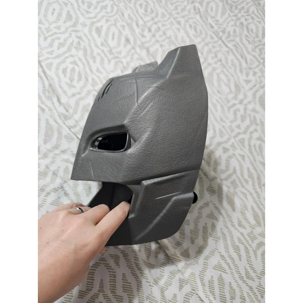 DC Batman v Superman Armored Batman Voice Changer Mask Light Up Eyes Grey
